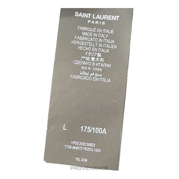 🔴 Saint Laurent Paris SLP Logo T Shirt - Black L - Picture 9 of 11